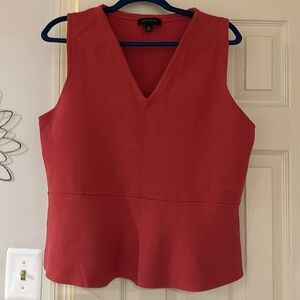 Ann Taylor Coral Peplum Top, size XL
